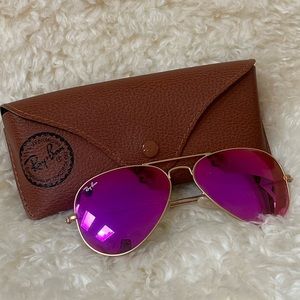 Ray ban pink aviators